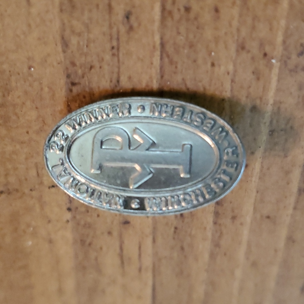 Rare, Vintage, Winchester Western - National 22 Winner Silver -Tone Pin